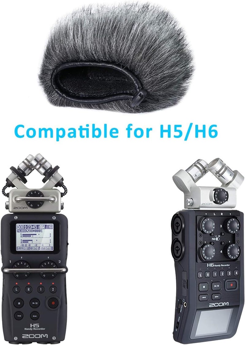SUNMON H5، H6 ميكروفون عازل للرياح يناسب مسجل الصوت المحمول Zoom H5 H6 - Image 2